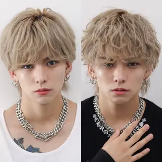 ミディアム カラー パーマ メンズ メンズ特化 😎キョウヘイ😎のヘアスタイル