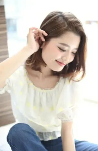 ミディアム SALOWIN神宮前五丁目店所属・🇰🇷韓国風艶髪✨ 髪質改善 倉岡しおんのヘアスタイル