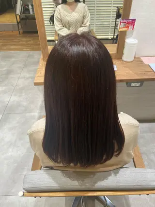 ミディアム ハラダ ヒナミのヘアスタイル