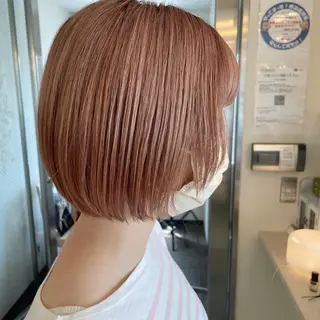 ショート カラー ボブウルフ／ボブ Satsuki【名駅のヘアスタイル