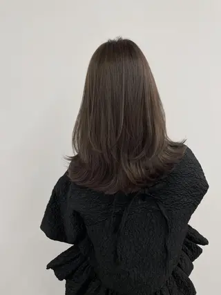 セミロング 小西 瑞穂のヘアスタイル