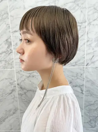 ショート カラー 福士 愛里のヘアスタイル