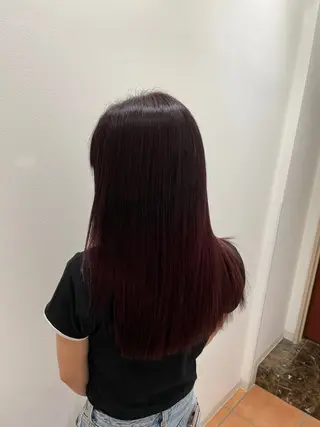 ロング カラー 浦野 遥のヘアスタイル
