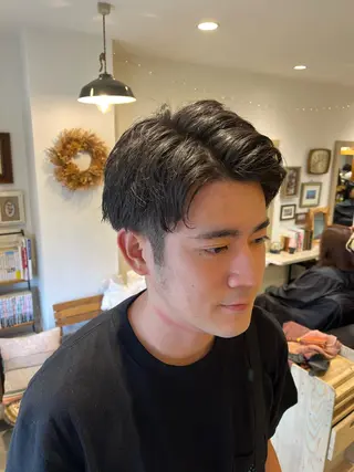 ショート メンズ Lamp所属・🌀メンズパーマ🌀 🐏丸山祐宇🐏のヘアスタイル