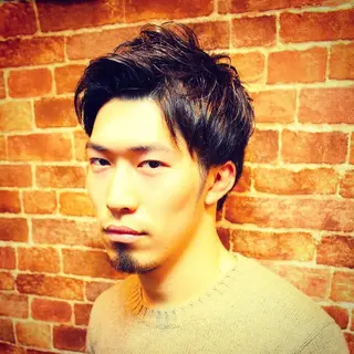 ミディアム 佐藤 康太のヘアスタイル