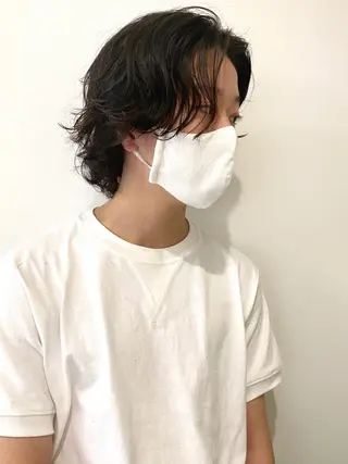 ショート パーマ メンズ 永野 正芳のヘアスタイル