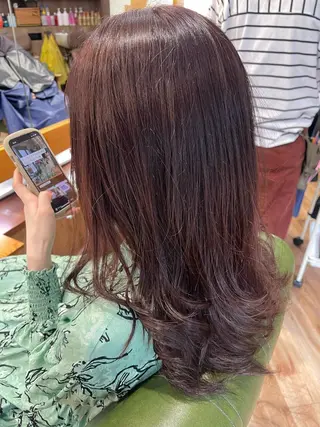 ロング カラー ボブ/インナーカラー ショート/佐野祥子のヘアスタイル