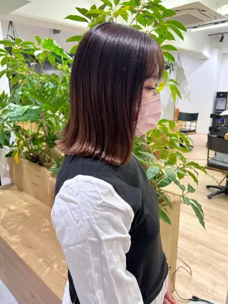 ミディアム 田中 愛梨のヘアスタイル