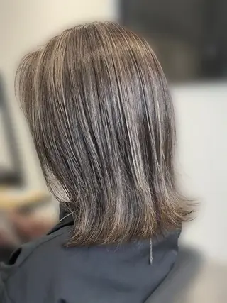 セミロング 有村 涼のヘアスタイル