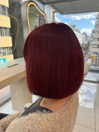 セミロング レイヤーカット/ 縮毛矯正/西野和裕のヘアスタイル