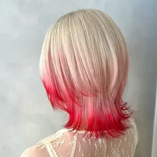 ショート カラー デザインカラー/パー マ🦖外岡咲希🦖のヘアスタイル