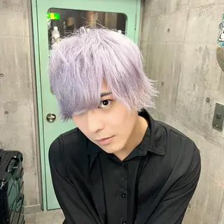 カラー メンズ ✨ブリーチ支持No1 複雑履歴修正/舘岡のヘアスタイル