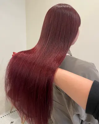 ロング カラー コテ巻き風パーマ🌀 カラー/Asukaのヘアスタイル