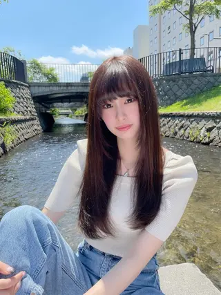 ロング 💈髪質改善メニュー 佐藤 萌💈のヘアスタイル