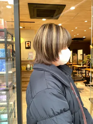 ショート カラー 似合わせ レイヤー須川のヘアスタイル