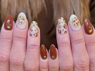 ショート カラー ネイル ネイルサロン リリーブランシュ所属・森 瑞紀のネイルデザイン