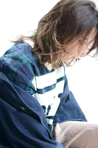 ミディアム カラー パーマ Mira 代表 SEKIのヘアスタイル