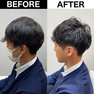 パーマ メンズ Soleria /ソレリア所属・メンズカットのプロ 田中慎一のヘアスタイル