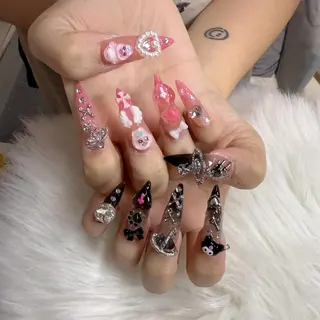 ネイル 🎀 Lemode ワンホンネイル🎀のネイルデザイン