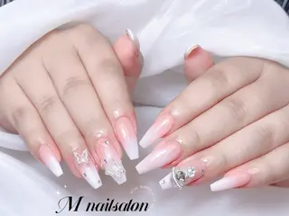 ネイル M🌷nail 長さだし専門店のネイルデザイン