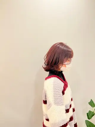 ミディアム カラー 今田 飛奈のヘアスタイル