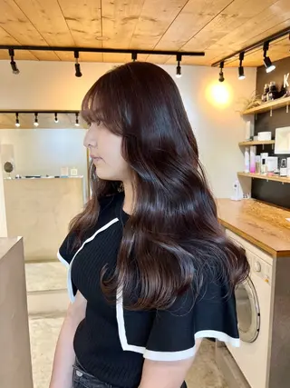 ロング 暖色カラー/レイヤー カット☁️MEI☁️のヘアスタイル