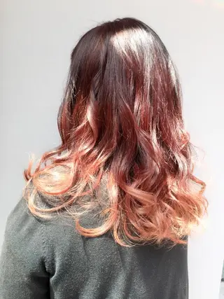 セミロング カラー 韓国ヘア✨グレージュ カラーasamiのヘアスタイル