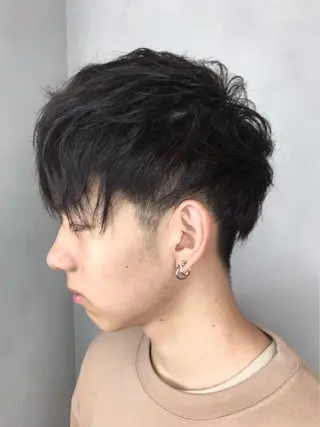 ショート メンズ L’atelier BROCANTE (ラトリエ ブロカント)所属・BROCANTE立川 karasawa.nのヘアスタイル