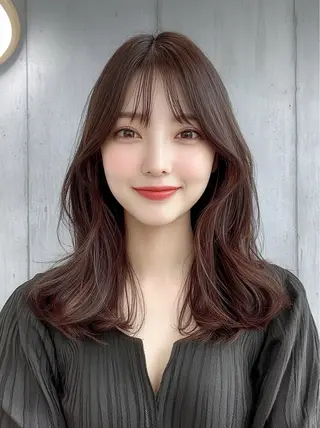 セミロング くびれレイヤー 🌻秋月 日向🌻のヘアスタイル