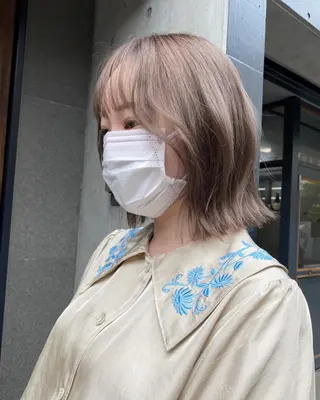 ミディアム ୨୧柔らかいカラー nozomi ୨୧のヘアスタイル