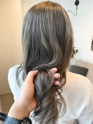 ロング カラー ピンクベージュ/新潟 万代/高橋桃葉🍑のヘアスタイル