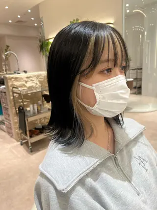 ミディアム カラー 岐阜駅/問屋町/玉宮 髪質改善/KAZÜのヘアスタイル