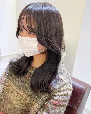 セミロング カラー 韓国ヘア×髪質改善 /yoshikaのヘアスタイル