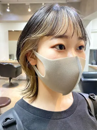 ミディアム カラー 下北沢 soiのヘアスタイル