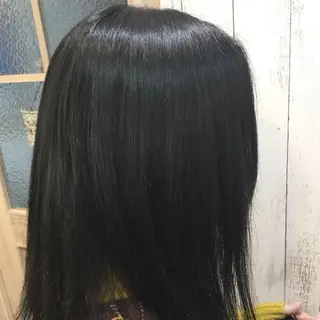 セミロング カラー 金崎 新吾のヘアスタイル