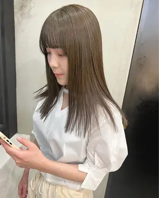 ロング カラー ✨レディースカット モデル募集✨イブキのヘアスタイル