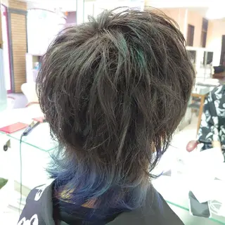 ミディアム カラー メンズ 🐺一ノ瀬 凌 / デザインウルフ🐺のヘアスタイル