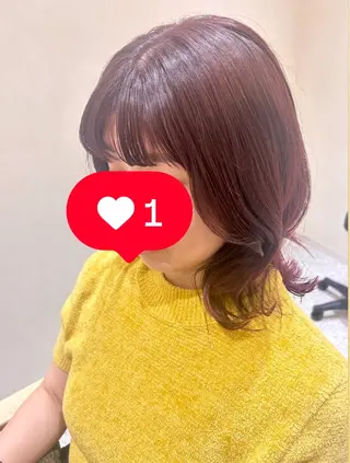 ミディアム Yamamoto 半個室美容室zinaのヘアスタイル