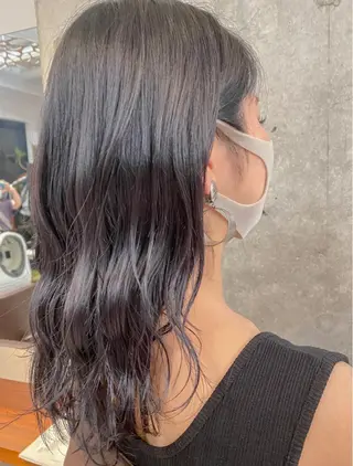 セミロング 艶カラー/耳つぼ/ 渡辺奈緒のその他イメージ