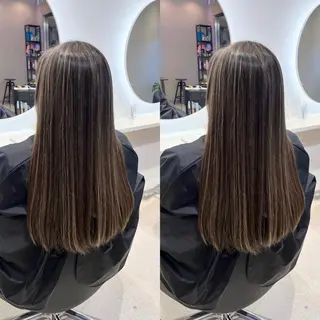 ロング カラー KANA🎀韓国 🇰🇷ハイライトのヘアスタイル