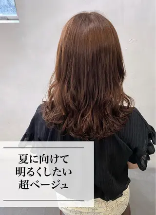 ロング カラー 進 詩織のヘアスタイル