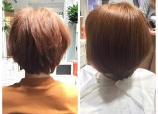 ショート カラー パーマ ヘアアレンジ ace share salon所属・桑原 祥のヘアスタイル