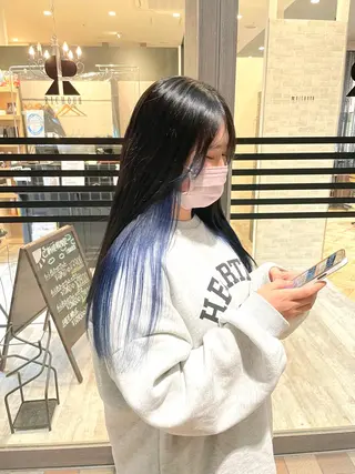 ロング カラー 田中   麗彩也のヘアスタイル