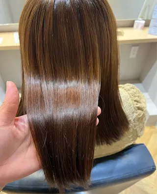 ミディアム number大分/ 磯部栞里のヘアスタイル