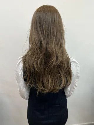ロング カラー ナガミ ショウのヘアスタイル