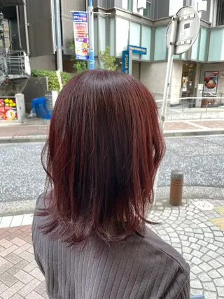 ミディアム カラー ブリーチ超特化美容師 ☯️ルカ✡️💫のヘアスタイル