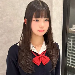 ロング 🥇KEN /レイヤー/艶カラーのヘアスタイル