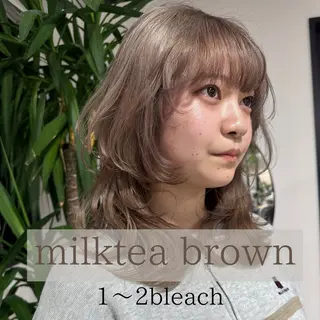 セミロング カラー Maison所属・【縮毛矯正】 海老原寛大のヘアスタイル