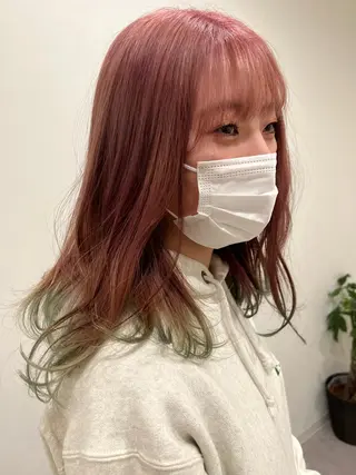 ミディアム カラー Loem【ロエム】所属・RINA 【Loem】のヘアスタイル