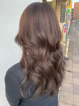ロング カラー Agu hair act 姫路駅前おみぞ筋店所属・カワモト ソウタのヘアスタイル